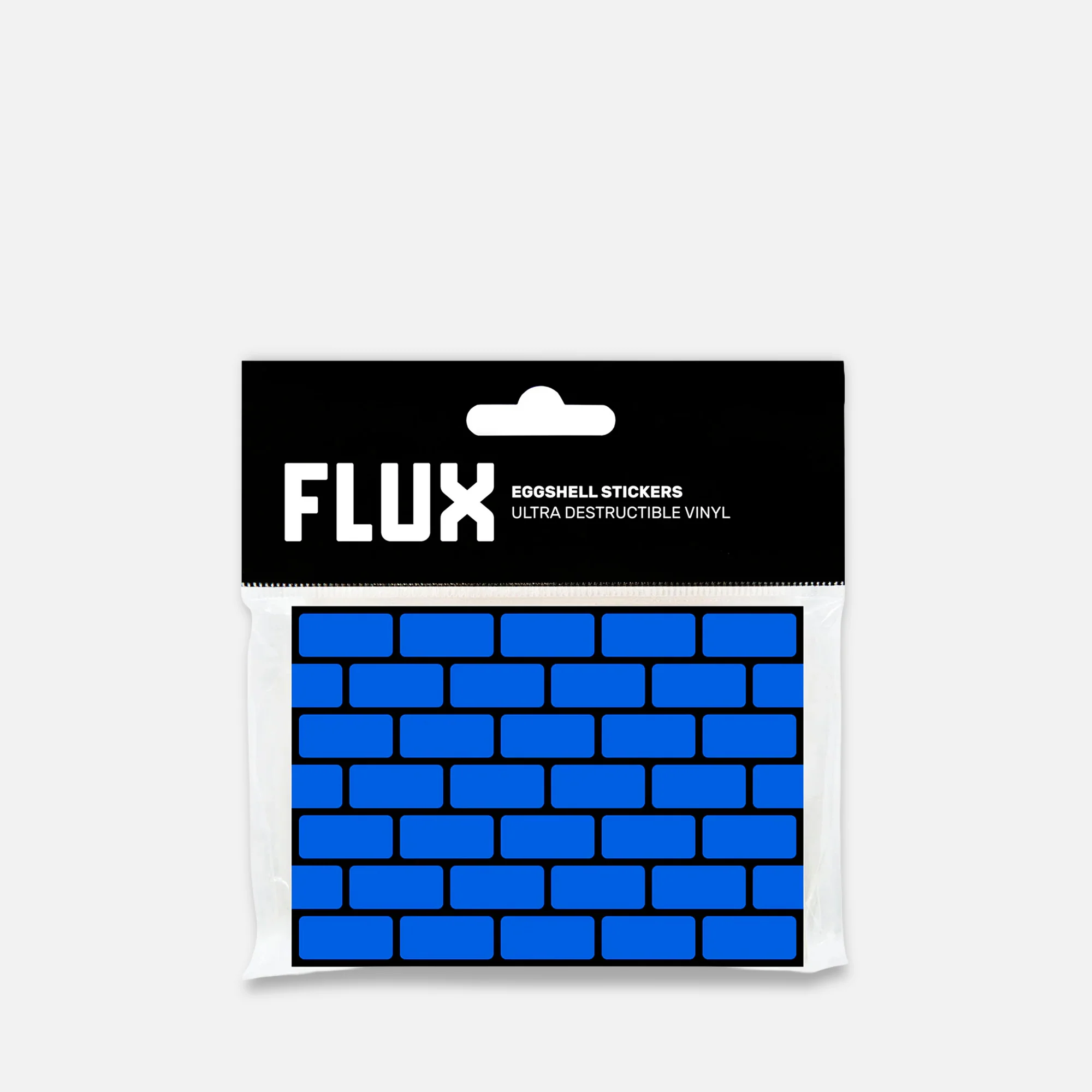 FLUX Eggshell Stickers 50 pcs Bricks Cyan