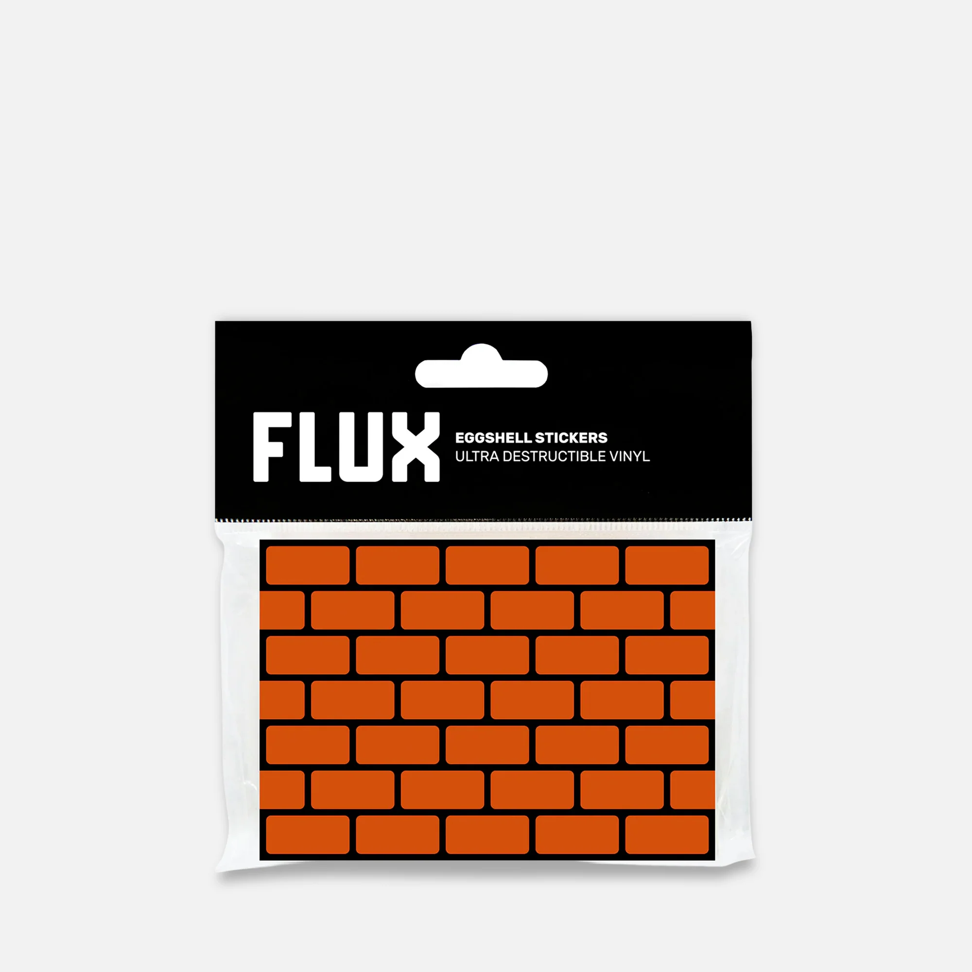 FLUX Eggshell Stickers 50 pcs Bricks Orange