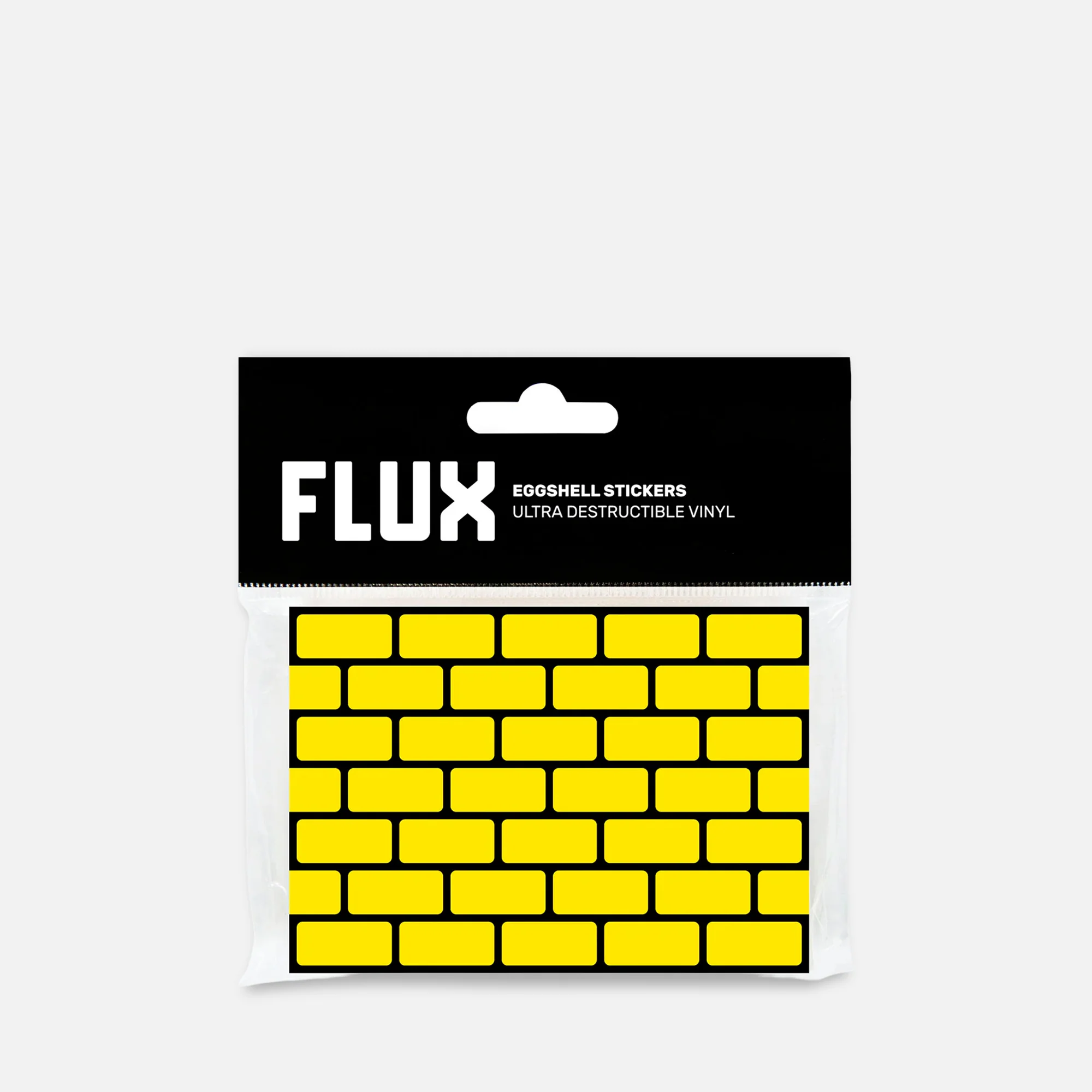 FLUX Eggshell Stickers 50 pcs Bricks Yellow