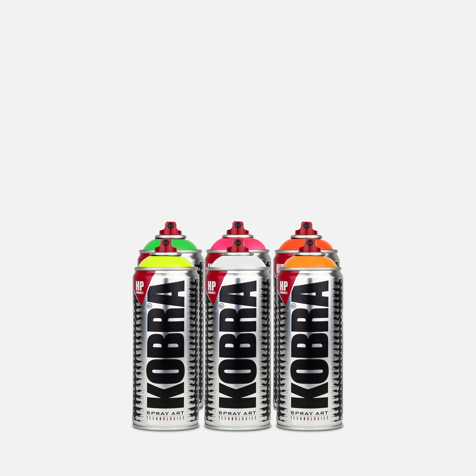 Kobra HP 400ML Fluorescent 6 Can Pack