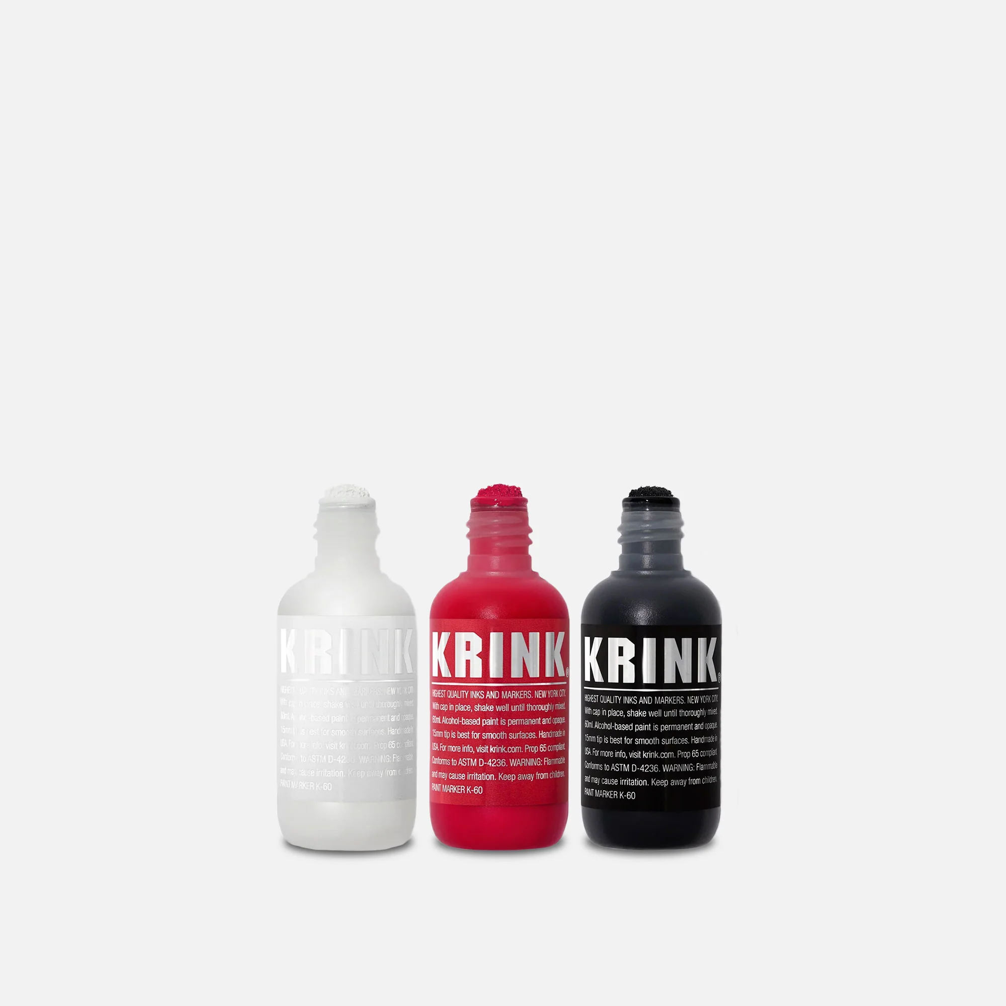 Krink K-60 Box of Black/White/Red Paint Markers