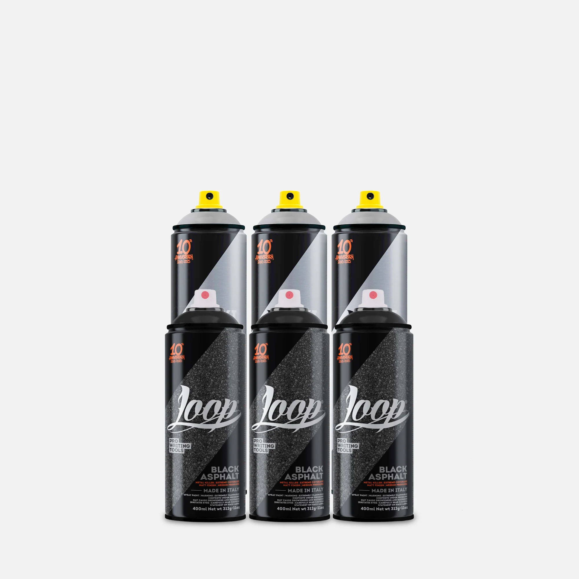 Loop Asphalt & Heavy Metal Silverchrome 6 Can Pack