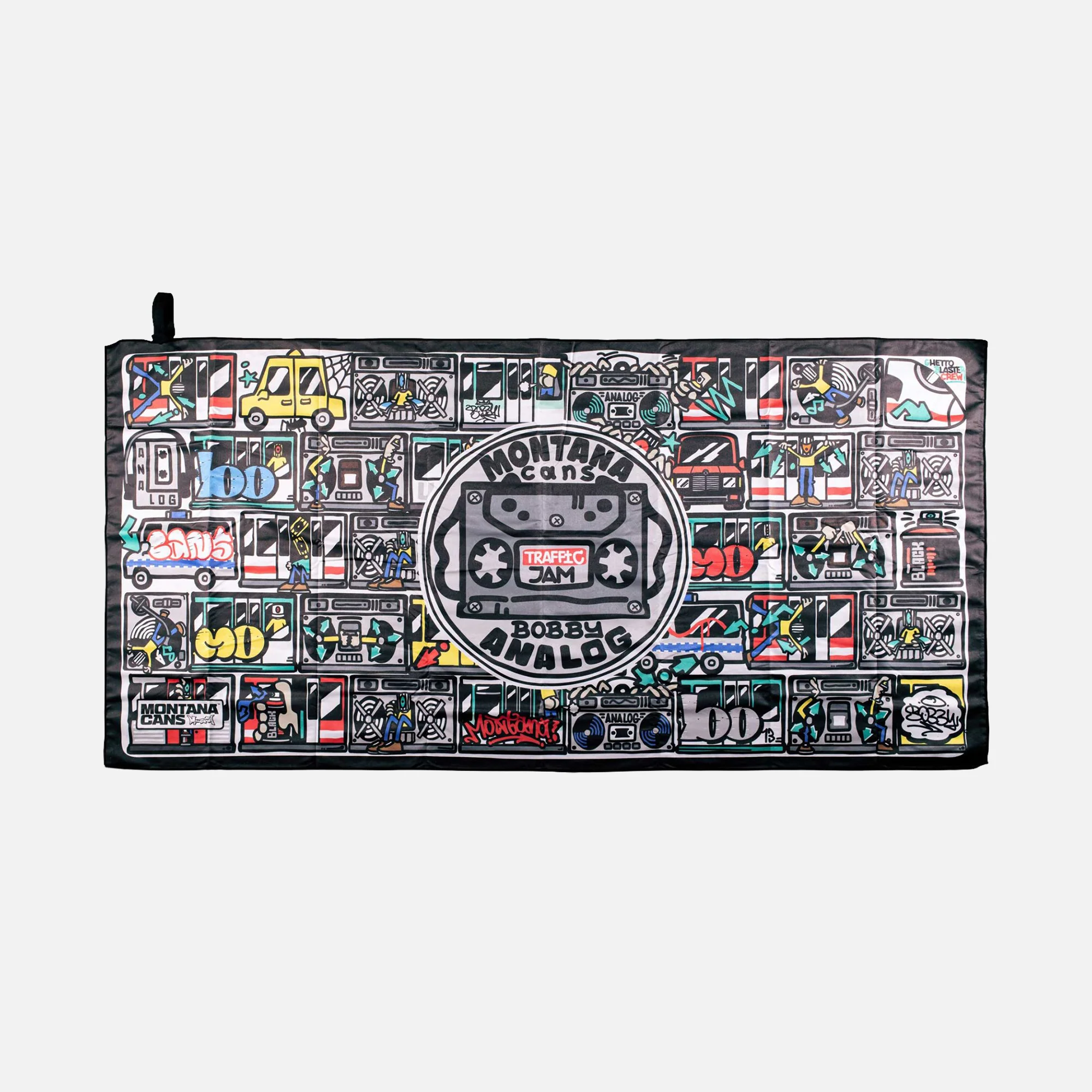 Montana Beach Towel - Traffic Jam by Bobby Analog