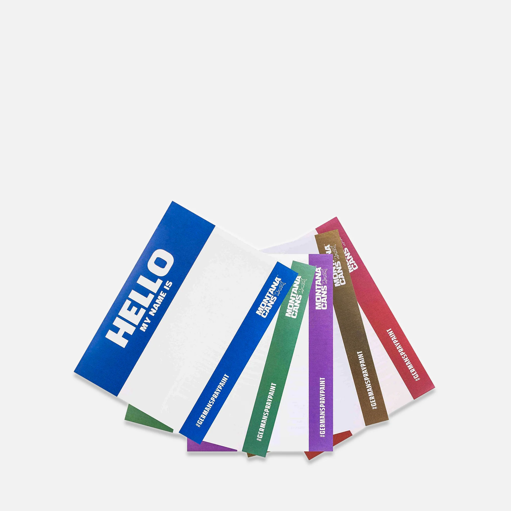 Montana Hello My Name Is Metallic Sticker Pack