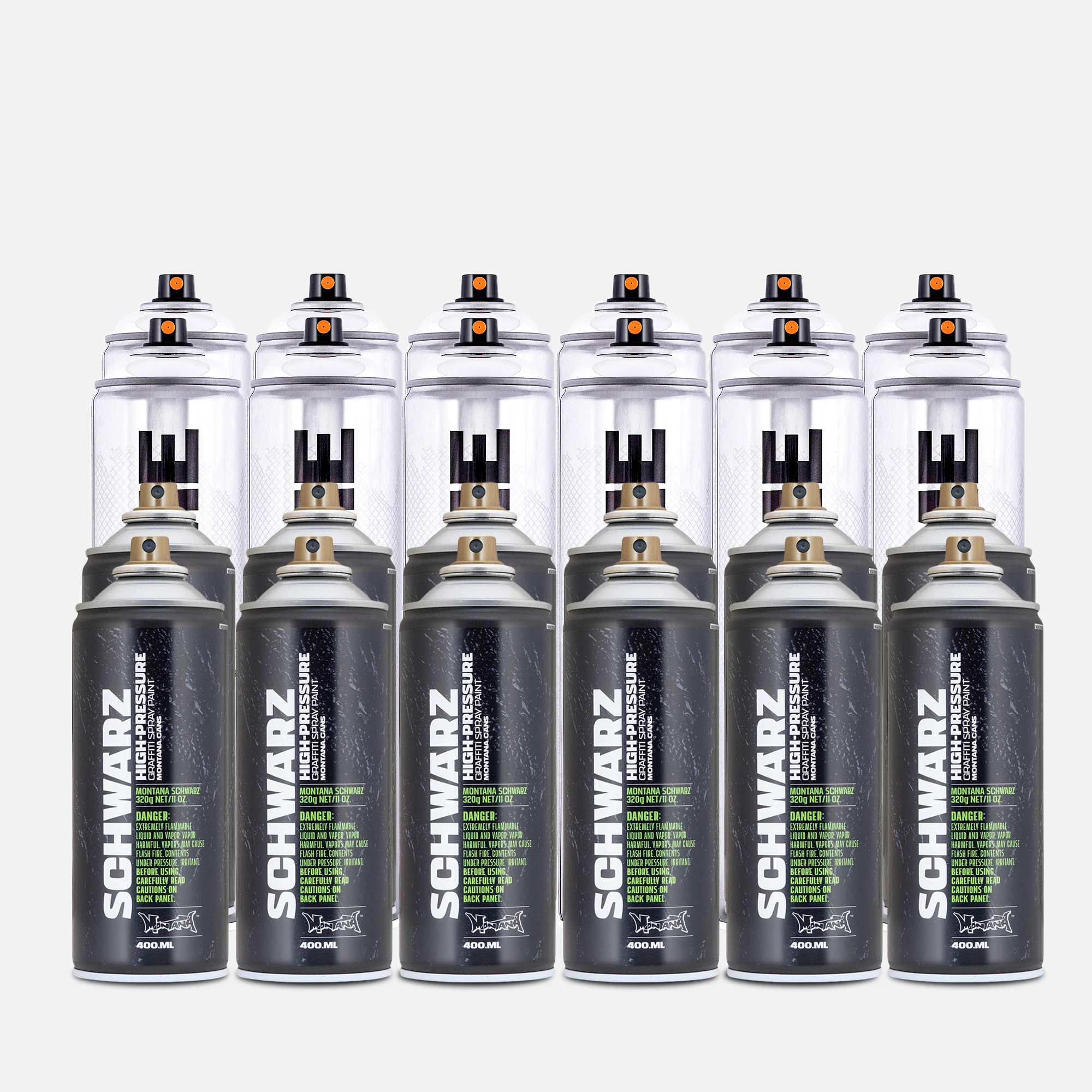 Montana Schwarz 400ml & 600ml Chrome 24 Can Pack