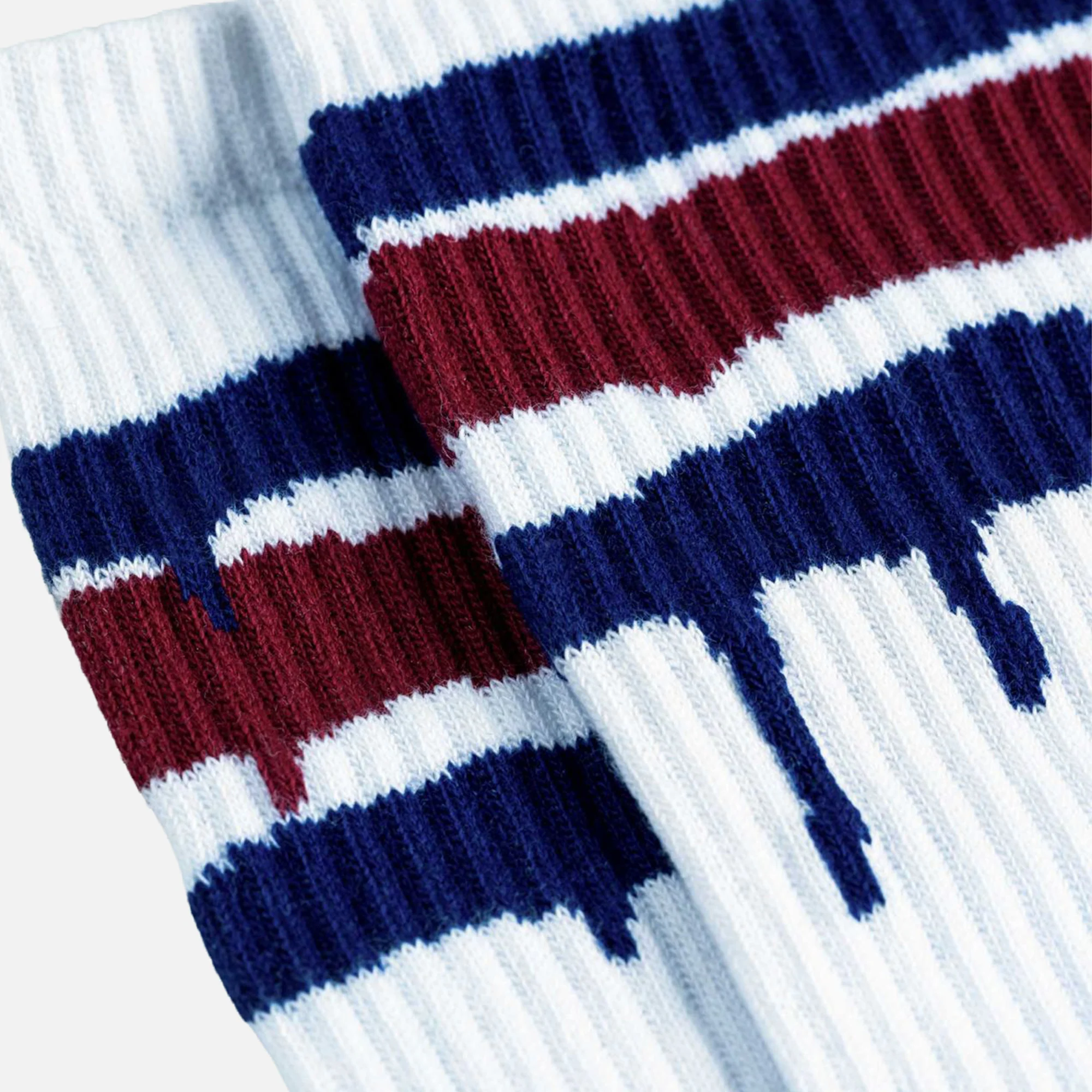 Montana Socks Stripes White - Image 3